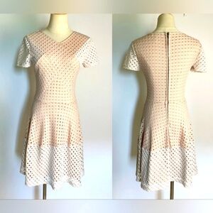 BCBG blush and white dress size xs